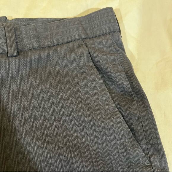 Perry Ellis Men’s Embossed Vertical Stripe Straight Leg Dress Pant sz 34x30 gray - Picture 5 of 13